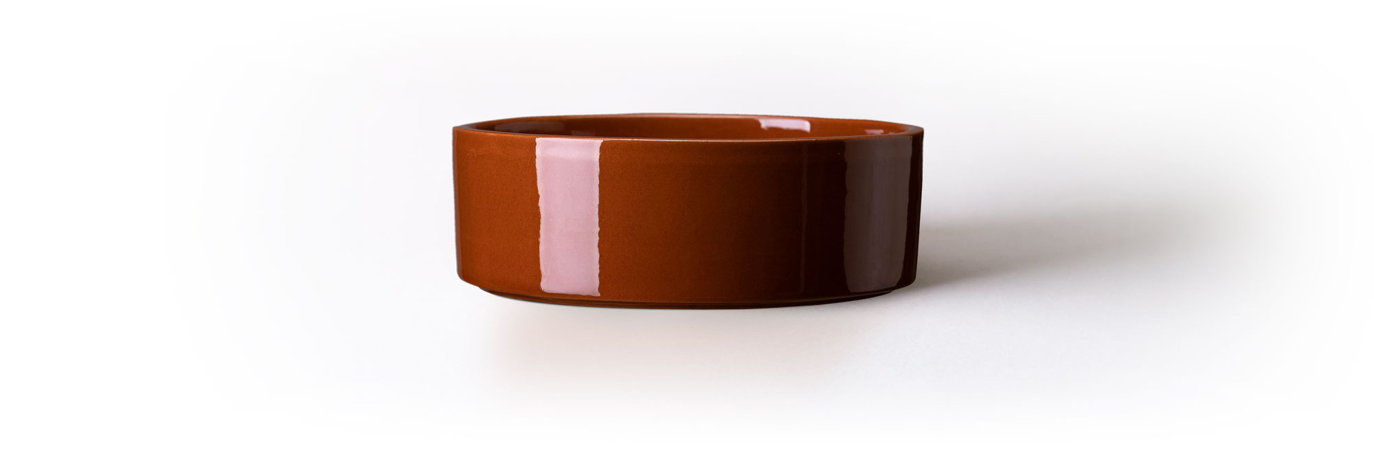 Bergs Potter. Hoff Saucer Rusty Red