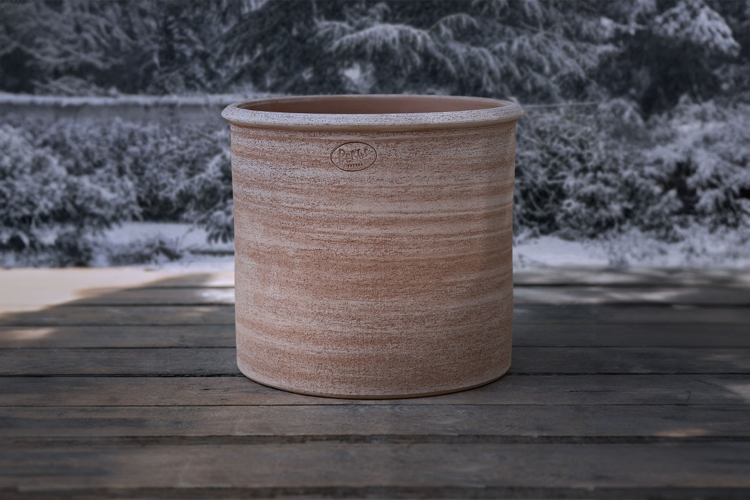 Bergs Potter. Modena Ø30 Rosa Raw Terracotta. Indoor and outdoor