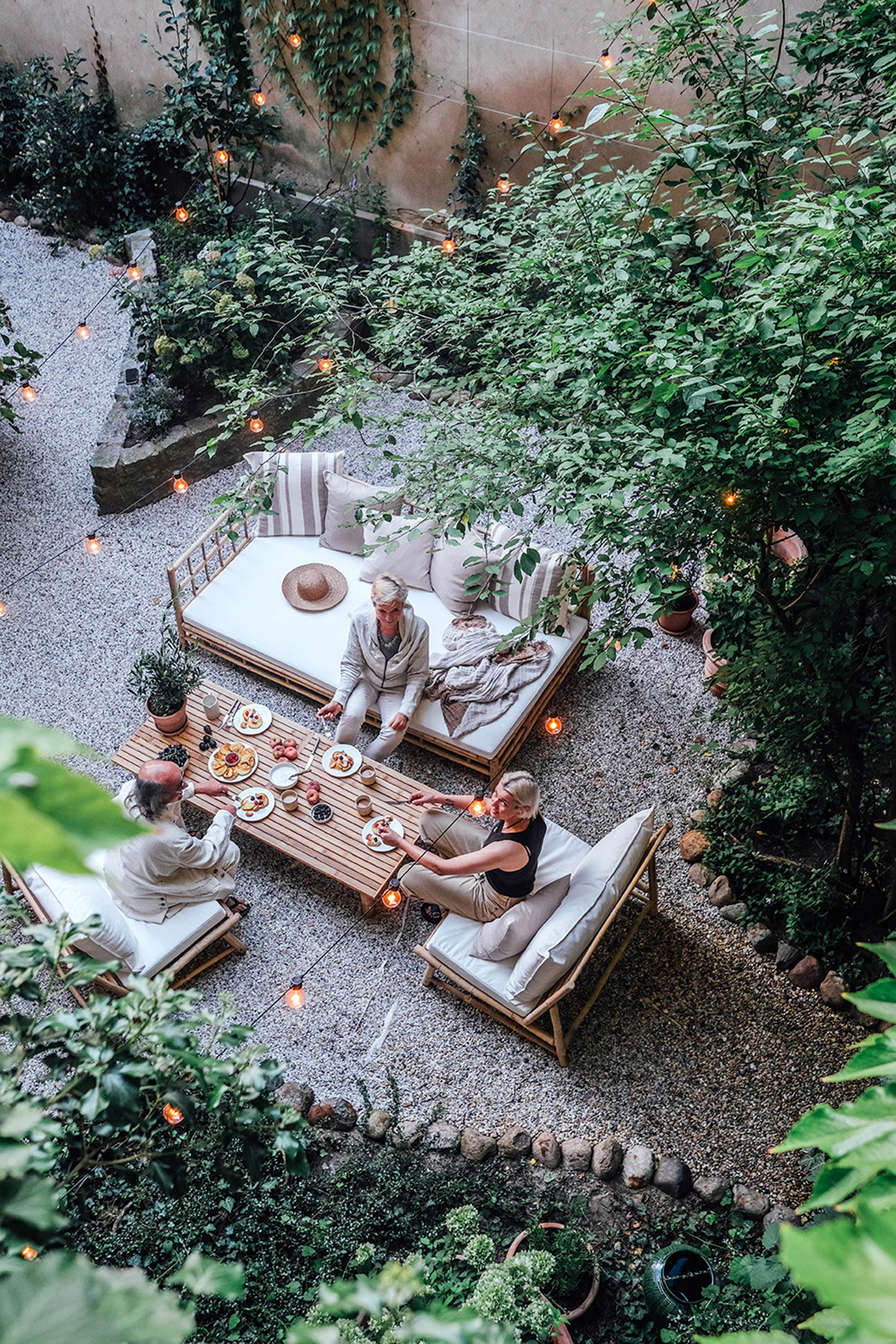 Laura and Nora's garden retreat. Filled with Bergs Potter
